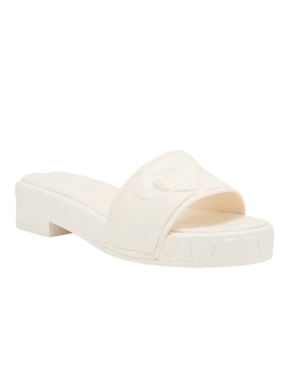 Valentino Garavani Cream Slide Sandals